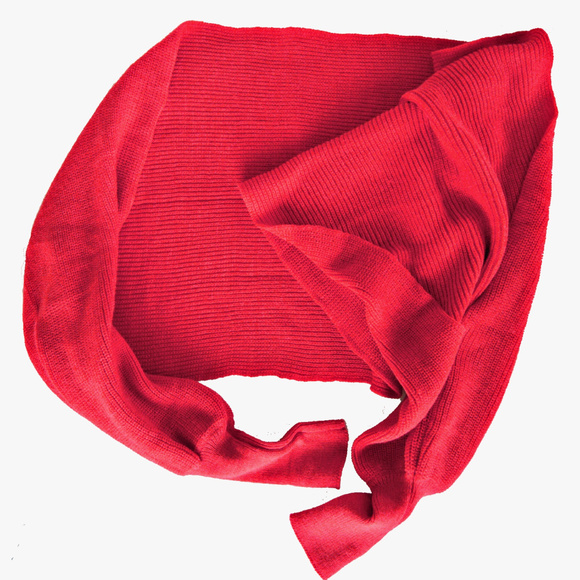 Unisex Warm Knit Scarf Sweater Shawl w/ Sleeves - Picture 5 of 5